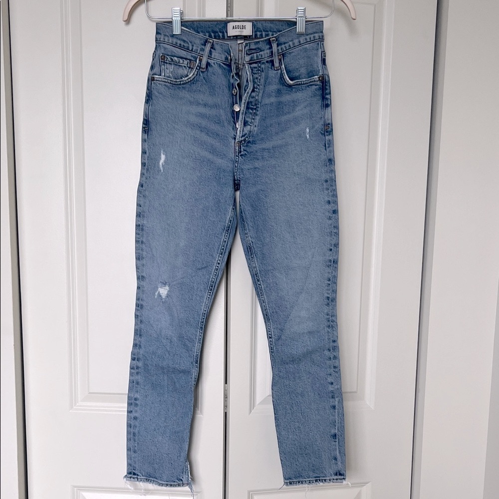 Agolde Blue Ankle Jeans
